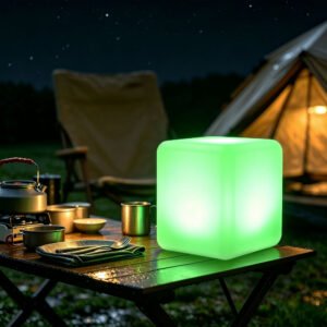 8-inch LED Rechargeable Light Cube, RGB and Remote Control