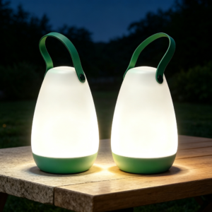 2-Pack Rechargeable Outdoor Table lamp with Handle, RGB and Remote