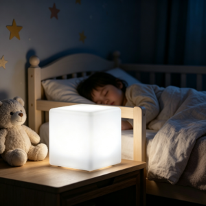 4-inch LED Rechargeable Cube Light, IP44 Waterproof, RGB Light
