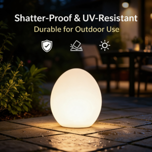 16-Inch RGB Egg Light, USB Powered Remote Control Waterproof Lamp
